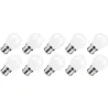 Lighto | LED-Glühfaden | Bajonettfassung B22d | Kugelbirne | Klar | 45mm | 5W | 10 Stück