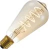 Lighto | LED-Glühfaden | Große Fassung E27 | Edison-Lampe | Gold | 64mm | 4W