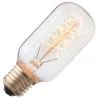Kohlefaden Glühbirne Röhrenlampe | Große Fassung E27 | 40W Gold