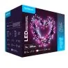 Modee | Weihnachtsbeleuchtung LED-Lichterkette | 3m | 288 Lichter mit 8 Lichtstufen| IP44 | Rosa und kaltweißes Licht
