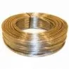 Kabel transparent-silber flach 2x0,75mm pro Meter