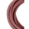 Bailey-Gewebekabel 2-adrig rot/weiß 3m