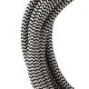 Bailey-Gewebekabel 3-adrig schwarz/weiß 3m