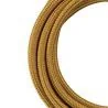 Bailey-Gewebekabel 2-adrig metallisch gold 3m