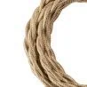 Bailey Stoffkabel verdrillt 2-adrig metallic champagner 3m