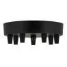 Bailey Deckenkappe Metall schwarz Multikabel 7