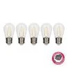 Bailey | 5x LED-Kugellampe | Große Fassung E27 | 2W