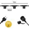 Bailey | Stechkabel 10 Meter | 20 Lichter | IP44