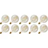 Lighto | LED-Faden | Große Fassung E27 | Globelamp | Gold | 125mm | 5W | 10 Stück