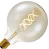Lighto | LED-Faden | Große Fassung E27 | Globelamp | Gold | 125mm | 5W