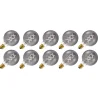 Lighto | LED-Faden | Große Fassung E27 | Globelamp | Schwarz | 95mm | 5W | 10 Stück