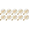 Lighto | LED-Faden | Große Fassung E27 | Globelamp | Gold | 125mm | 4W | 10 Stück