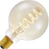 Lighto | LED-Faden | Große Fassung E27 | Globelamp | Gold | 95mm | 4W