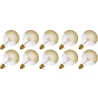 Lighto | LED-Faden | Große Fassung E27 | Globelamp | Gold | 95mm | 4W | 10 Stück