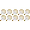 Lighto | LED-Faden | Große Fassung E27 | Globelamp | Gold | 125mm | 4W | 10 Stück