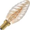 Lighto | LED Glühfaden | Kleine Fassung E14 | Kerzenlampe gedreht | Hell | 35mm | 2W