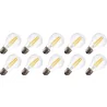 Lighto | LED-Glühfaden | Große Fassung E27 | Standard Glühbirne | Hell | 60mm | 7W | 10 Stück