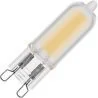 Lighto | LED-Glühbirne | G9-Fassung | Glühbirne zum Einstecken | Klar | 13mm | 2W