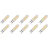 Lighto | LED-Glühbirne | G9-Fassung | Einsteckbirne | Klar | 13mm | 3W | 10 Stück