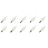 Lighto | LED-Glühfaden | Kleine Fassung E14 | Kerzenlampenspitze | Matt | 35mm | 2W | 10 Stück