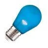 Lighto | LED-Glühfaden | Große Fassung E27 | Blau | Kugellampe | 45mm | 2W | Dimmbar | Geeignet für Lampenschirm