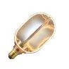 Lighto | LED-Lampe | E27-Fassung | Ovale Lampe | Bernstein | OV160 | 100mm | 4W