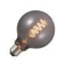 Lighto | LED Glühfaden | E27 Fassung | Globelamp | Rauchglas | G95 | 95mm | 4W