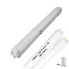 Lighto | LED TL + Leuchte | T8 | 2x18W | 120cm | IP65 | Wasserdicht | ersetzt 36W Leuchtstoffröhre