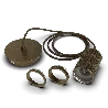 Calex | Retro Pendelleuchte | Bronze | E27 Fassung | 2M Schnur