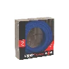Calex | Textilummanteltes Kabel | 2x0,75mm² | 1,5M | Blau | 60W