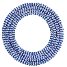 Calex | Textilummanteltes Kabel | 2x0,75mm² | 1,5M | Blau/Weiß | 60W