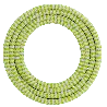 Calex | Textilummanteltes Kabel | 2x0,75mm² | 1,5M | Kalk/Weiß | 60W