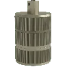 Calex | Lampenfassung | E27-Fassung | Aluminium | 3-Ring-Modell | Matt Bronze | Runde Kabelklemme | 60W