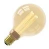 Calex | LED-Glühfaden | Große Fassung E27 | Kugel G95 | Gold | 3,5W