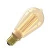 Calex | LED-Glühfaden | Große Glühbirne E27 | Rustikale ST64 | Gold | 3,5W