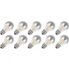 Lighto | LED-Glühfaden | Große Fassung E27 | Standard Glühbirne | Hell | 60mm | 4W | 10 Stück