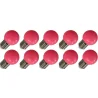 Lighto | LED-Glühbirne | Große Fassung E27 | Kugelbirne | Rosa | 45mm | 1W | 10 Stück