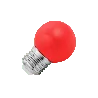 Lighto | LED-Glühbirne | Große Fassung E27 | Rot | Kugelbirne | 45mm | 1,5W | Dimmbar | Geeignet für Stacheldraht