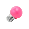 Lighto | LED-Glühbirne | Große Fassung E27 | Rosa | Kugelbirne | 45mm | 1,5W | Dimmbar | Geeignet für Brikettkabel