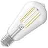 Calex | LED-Glühfaden | Große Fassung E27 | Edison-Birne | Klar | 64mm | 7W