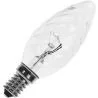 Glühbirne | Kleine Fassung E14 | Kerzenlampe gedreht | Klar | 35mm | 11W