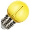 Bailey 5x Kugelbirne Gelb | LED Glühfaden 0.6W | Große Fassung E27 Kunststoff