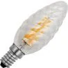 SPL | LED-Kerzenlampe gedreht | Kleine Fassung E14 Dimmbar | 4W (ersetzt 25W)