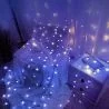 Modee | Weihnachtsbeleuchtung LED-Lichterkette | 10m | 100 Lichter mit 8 Lichtmodi | IP44 | Kaltweißes Licht