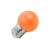 Lighto | LED-Glühbirne | Große Fassung E27 | Kugelbirne | Orange | 45mm | 1W