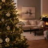 Lighto | Weihnachtsbeleuchtung | Weihnachtsbaumbeleuchtung | 8-Funktionen | 384 LED-Lichter | 3,8m Kabel