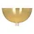 Bailey Deckenkappe Schalenform gold + transparente Zugentlastung