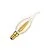 SPL | LED Filament | Kleine Fassung E14 | Kerzenlampe mit Spitze | Hell | Gold | 4W | Dimmbar
