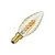 SPL | LED Glühfaden | Kleine Fassung E14 | Gedrehte Kerzenlampe | Hell | Gold | 4W | Dimmbar